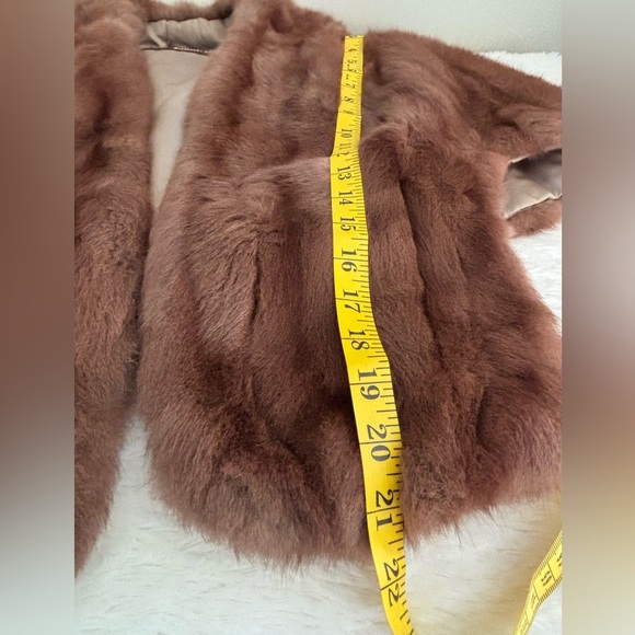 Vintage Mink Fur Stole Cape Wrap Shrug Light Brown - Needs Repair - Picture 11 of 14